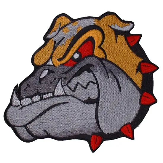 Bulldog Head Patch 9 1/4" {1}
