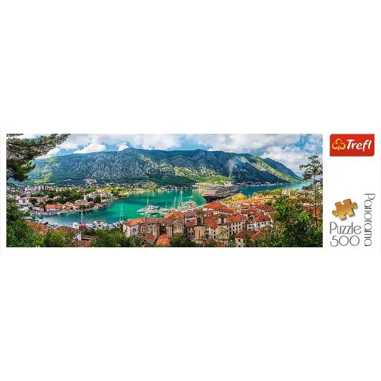 Panorama 500 Piece Jigsaw Puzzles, Kotor Montenegro, Medieval Old Town Puzzle, Adriatic Coast Puzzle, Adult Puzzles, Trefl 29506 {3}