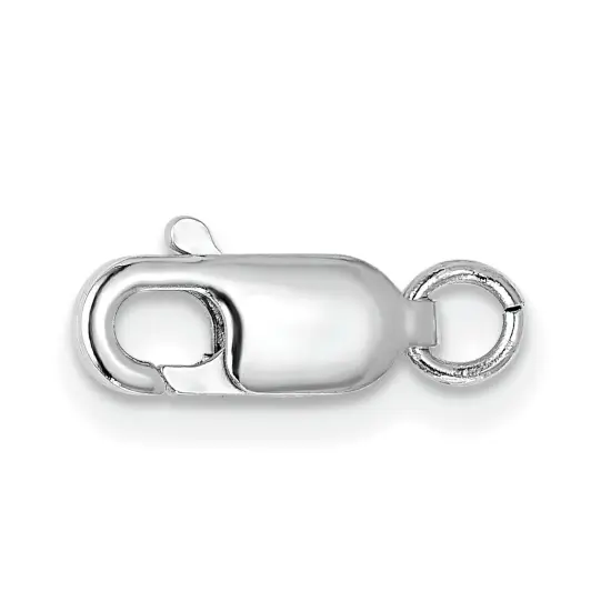 10K White Gold Lobster Clasp W/Jump Ring (9.90Mm To 11.70Mm) {1}
