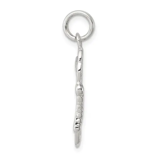 Sterling Silver Butterfly Charm Jewelry Pendant 29mm x 15mm {4}