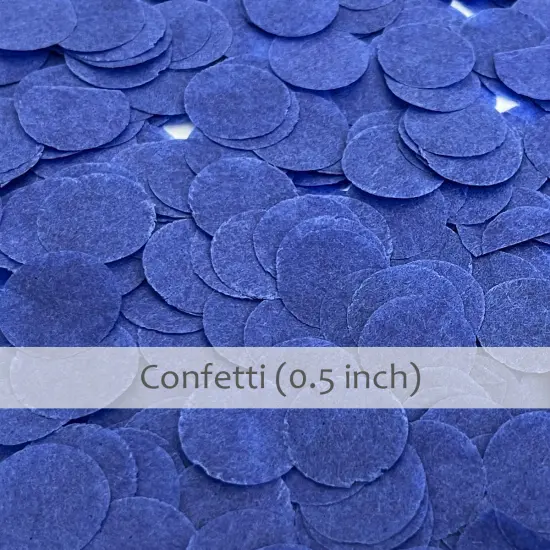 Wrapables Round Tissue Paper Confetti 0.5" Circle Confetti Navy {2}