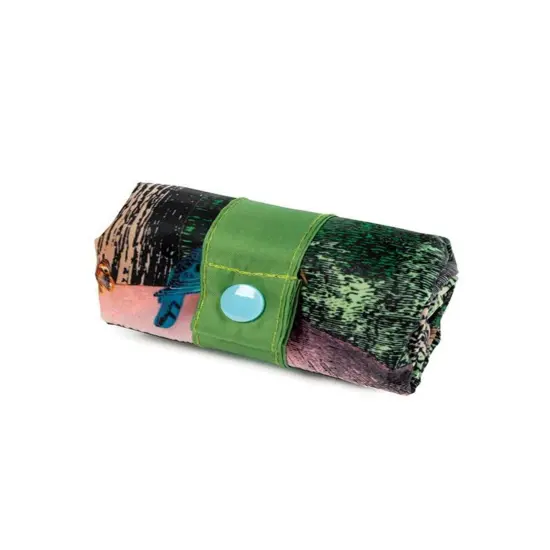 LOQI Artist Kristjana S Williams Interiors Reusable Shopping Bag, O/S, Black Forest {3}