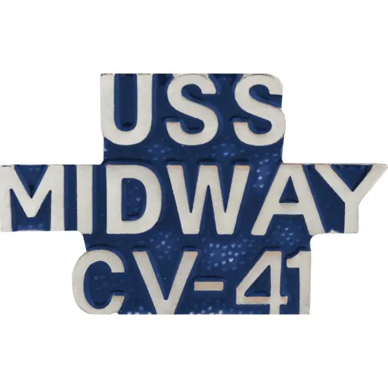 U.S. Navy USS Midway CV-41 Pin 1" {1}
