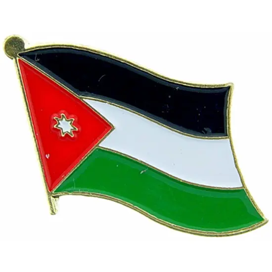 Jordan Flag Pin 1" {1}
