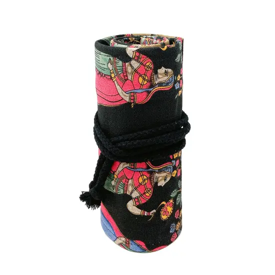 Wrapables Pencil Roll Organizer, Colored Pencil Wrap Pouch (72 slots) Vibrant Leaves {11}