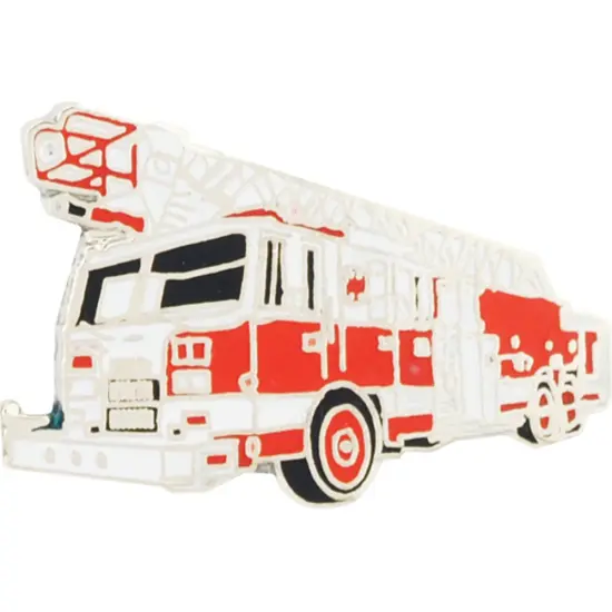 Fire Ladder Truck 1500 Pin Red 1" {1}