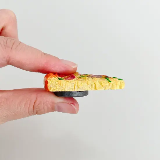 Wrapables 3D Resin Fridge Magnets, Food Simulation, Succulents, Famous Faces Refrigerator Magnets for Kitchen (Set of 5) Fast Food {4}