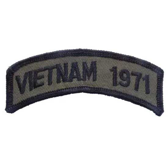 Vietnam 1971 Patch Green 3 1/2" {1}