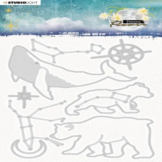 Studio Light Moon Flower Cutting Die-NR. 136, Star Signs {1}