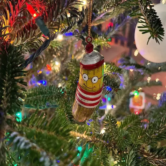Tree Buddees Where's Pickle? Funny Hiding Pickles Christmas Ornament Tradition {6}