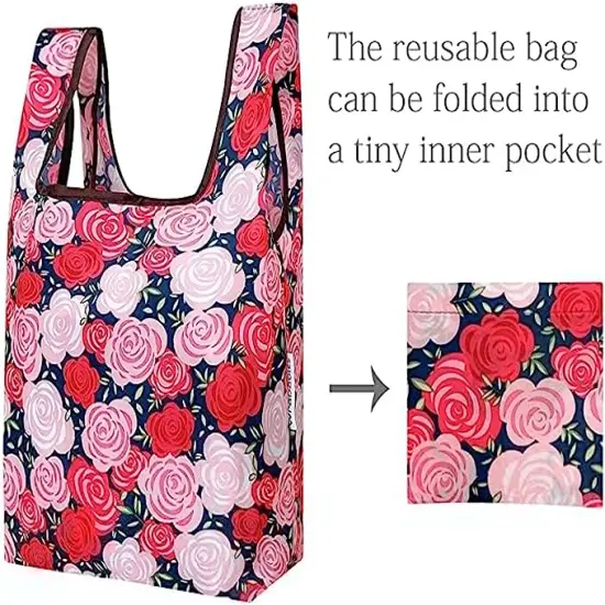 Wrapables JoliBag Collection Reusable Shopping Bag (Set of 6) Oranges & Lemons {4}