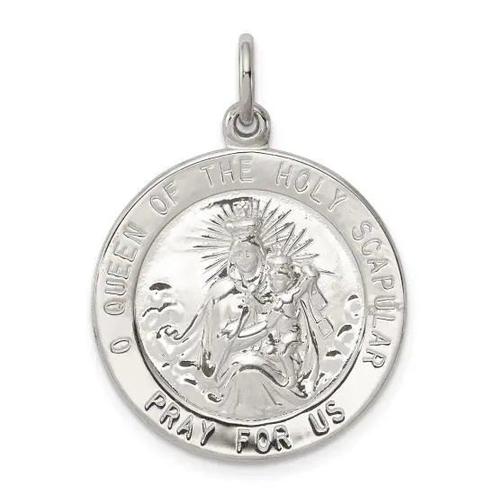 Sterling Silver Scapular Medal {1}