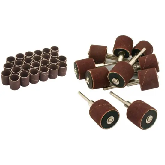 25 Fine Grit 3/4"Sanding Bands,10 Fine Grit 3/4"Sanding Bands & Rotary Mandrels  {1}