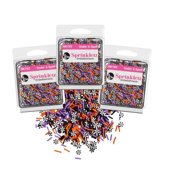 Buttons Galore Sprinkletz DIY Craft Embellishment Polymer Clay Pieces 36 Grams - 3 Packs of Under a Spell {1}