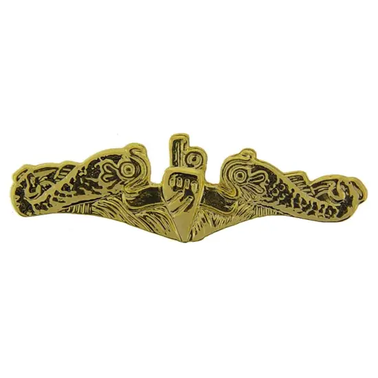 U.S. Navy Submarine Warfare Insignia Pin Gold Plated {1}