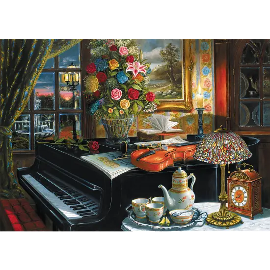 2000 Piece Jigsaw Puzzle, Sounds of Music, Instruments and Piano Puzzle, Adult Puzzles, Trefl 27112 {2}