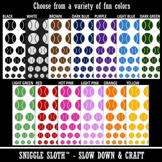 Tennis Ball Temporary Tattoo Water Resistant Fake Body Art Set Collection Light Blue {2}