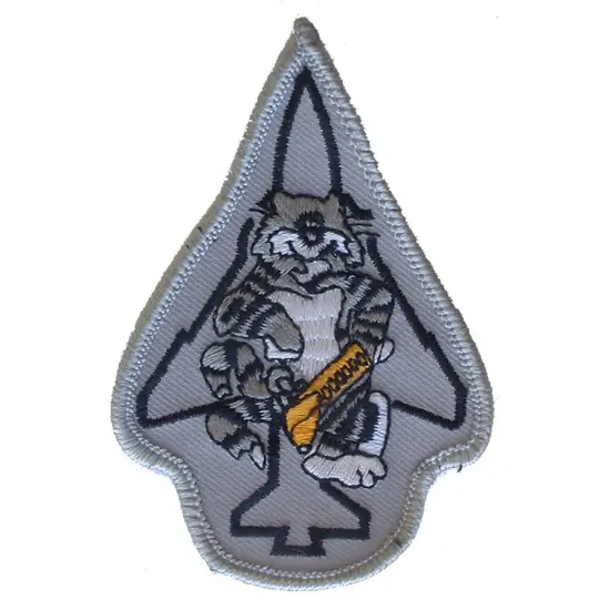 U.S. Navy Tomcat Patch Gray & Black 3" {1}
