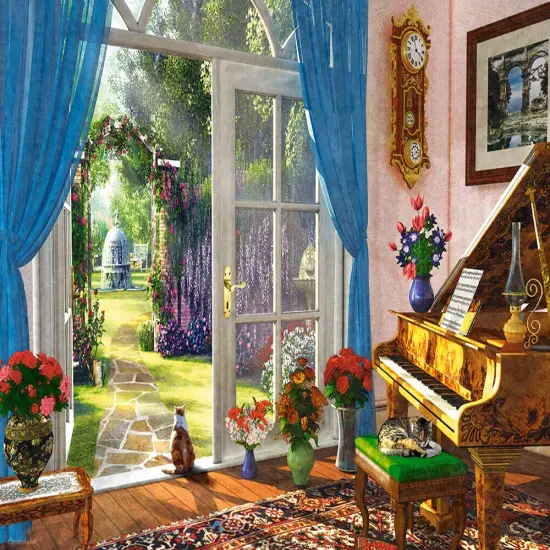 1000 Piece Jigsaw Puzzle, Doorway Room View, Classic interior, Adult Puzzle, Castorland C-104079-3 {2}