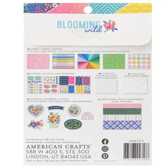 Paige Evans Blooming Wild Card Kit-Makes 20 Cards {3}