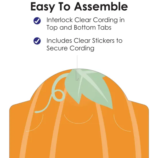 Big Dot of Happiness Little Pumpkin - Fall Birthday Party or Baby Shower Vertical Photo Garland 35 Pieces {6}