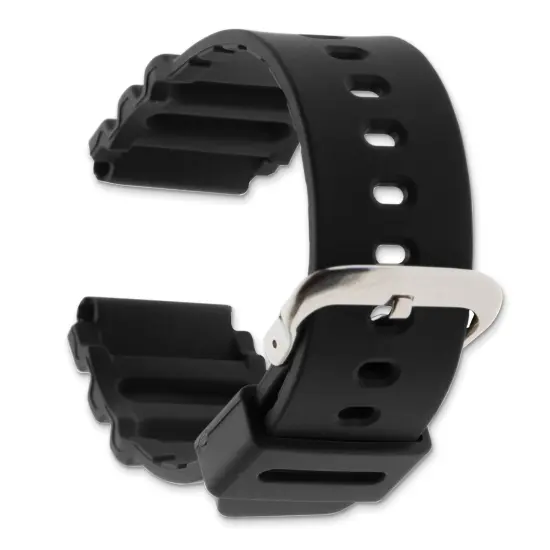 Gilden Black Polyurethane Watch Band 22mm {3}