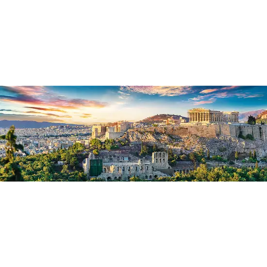Panorama 500 Piece Jigsaw Puzzles, Acropolis, Athens Greece Puzzle, Parthenon Puzzle, Adult Puzzles, Trefl 29503 {2}