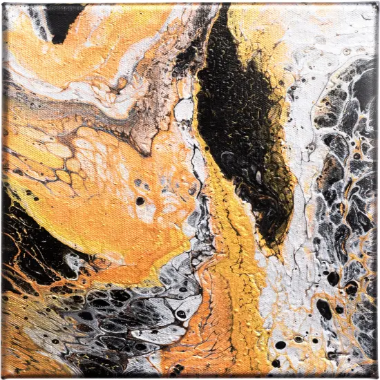 American Crafts Color Pour Pre-Mixed Paint Kit 4/Pkg-Mixed Metal Metallic {3}