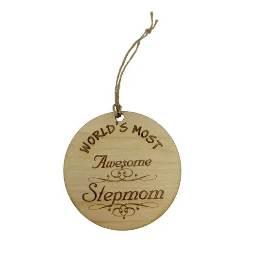 Worlds most Awesome Stepmom - Ornament {1}