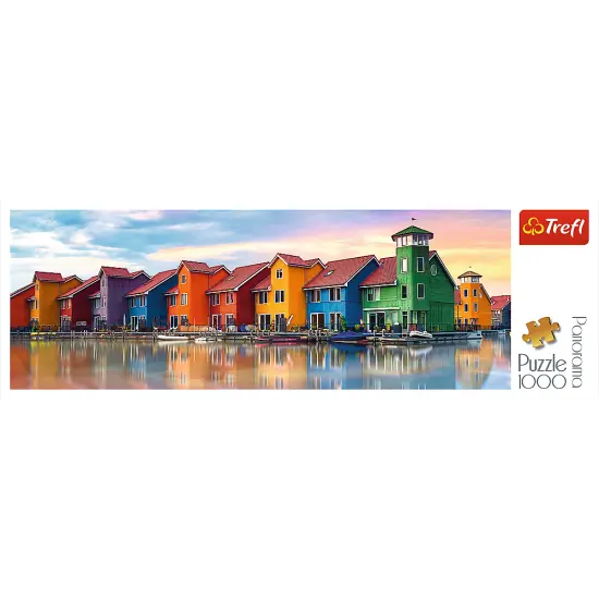 Panorama 1000 Piece Jigsaw Puzzles, Groningen, Netherlands, Colorful City View Puzzles, Adult Puzzles, Trefl 29034 {3}
