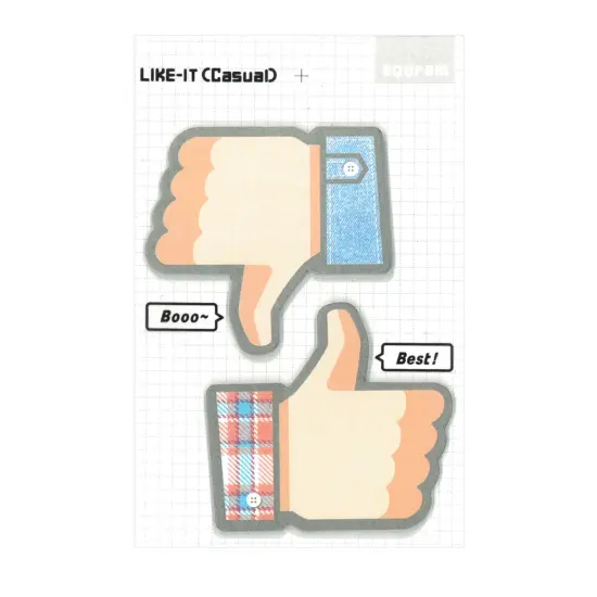 Wrapables Thumbs Up Thumbs Down Sticky Notes (Set of 2) {2}