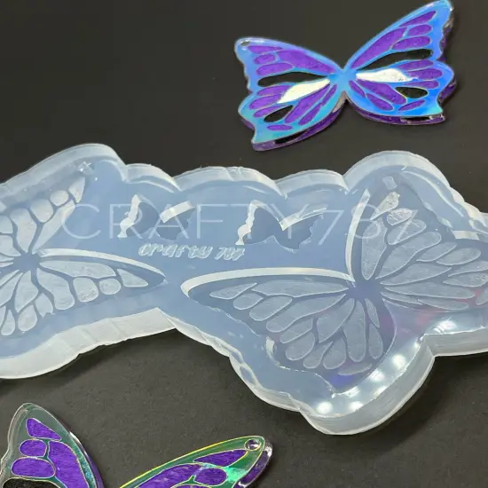 Butterfly Large Dangle Earring Silicone Mold (C8) {6}