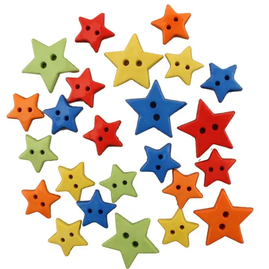 Buttons Galore and More Craft & Sewing Buttons - Stars - 60 Buttons {1}
