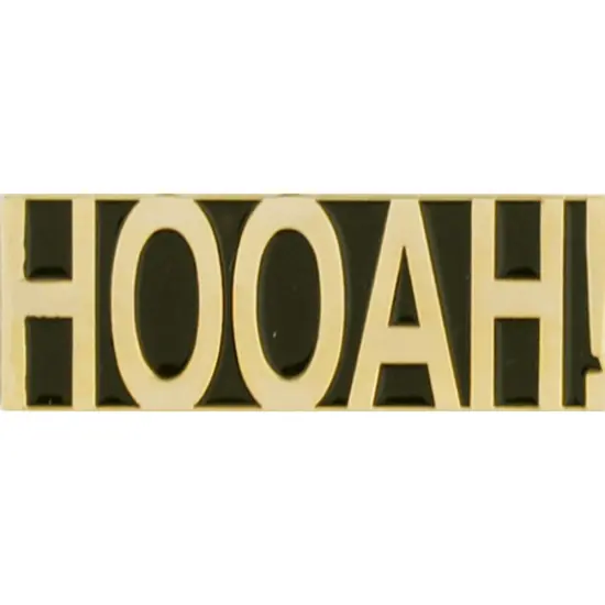 Eagle Emblems Pin-Army, Scr, Hooah! (1-1/8") {1}