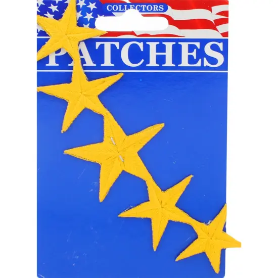 Five Stars Patch Yellow 6" {1}