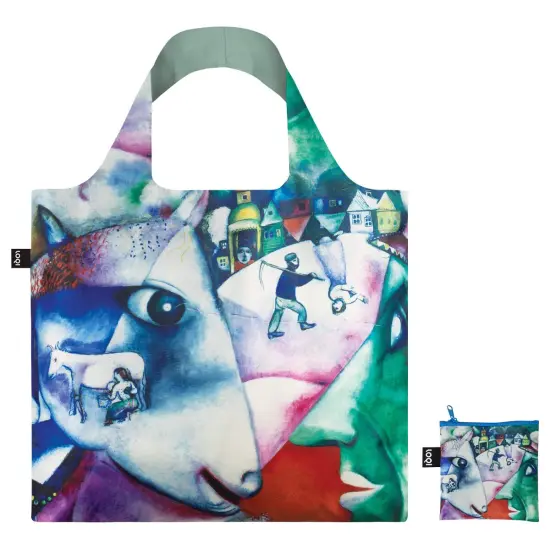 LOQI Travel Tote, Marc Chagall's I and The Village, One Size {2}