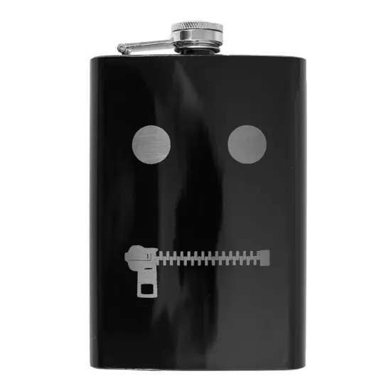 8oz The Gimp Black Flask {1}