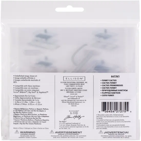 Sizzix Thinlits Dies By Tim Holtz 9/Pkg-Funky Cactus {2}