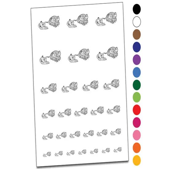 The Creation of Adam Michelangelo Painting Temporary Tattoo Water Resistant Fake Body Art Set Collection Yellow {1}