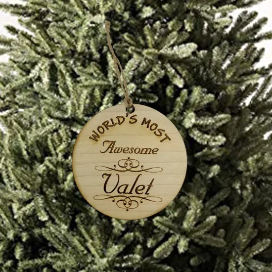 Worlds most Awesome Valet - Ornament {2}