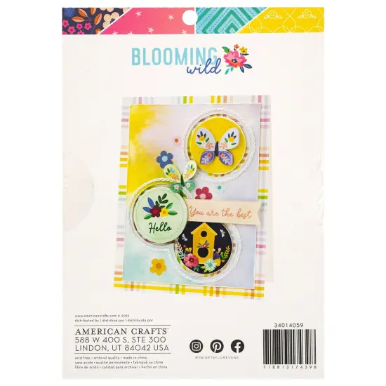 Paige Evans Single-Sided Paper Pad 6"X8" 36/Pkg-Blooming Wild {2}