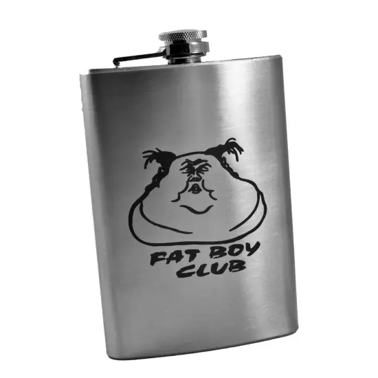 8oz Fat Boy Club Stainless Steel Flask {1}