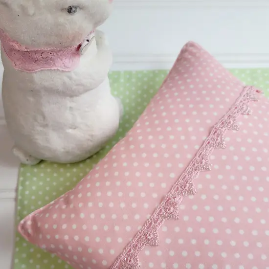 5 Yards of Grace Crochet Beaded Trim -3/4 inch wide x 18 inches Pink {5}