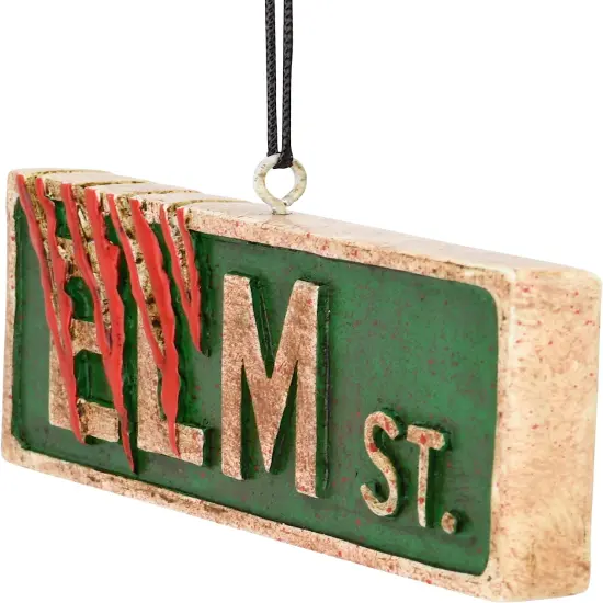 Tree Buddees Elm St. Street Sign Halloween Ornament Creepy Decoration {4}