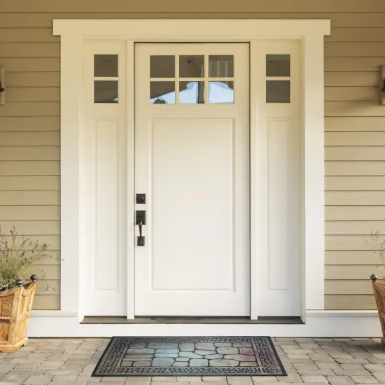 DII Antique Green Buffalo Check Oven Mitt (Set of 2) {2}