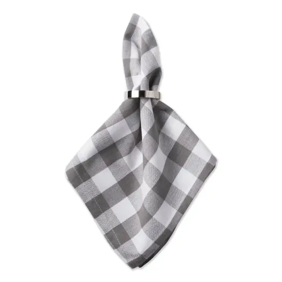 DII Gray/White Checkers Napkin (Set of 6) {2}