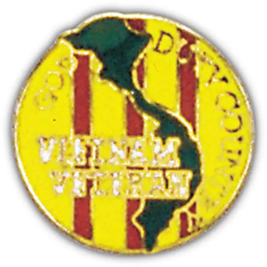 Vietnam God Duty Country Pin 7/8" {1}