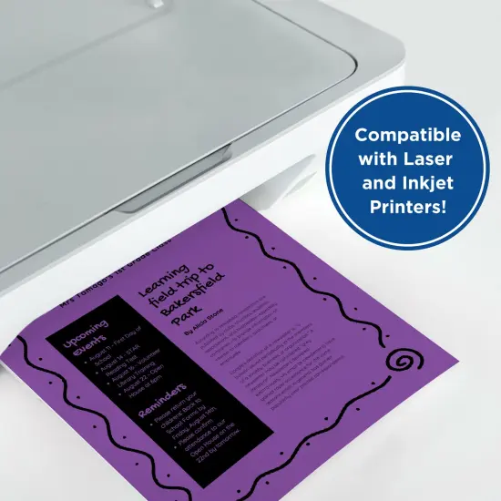 Printworks Sweet Treats Cardstock, Includes Mint, Goldenrod, Pink, Coral, and Purple Cardstock, 8 &frac12;&rdquo; x 11&rdquo;, 200 Sheets (00612) {3}