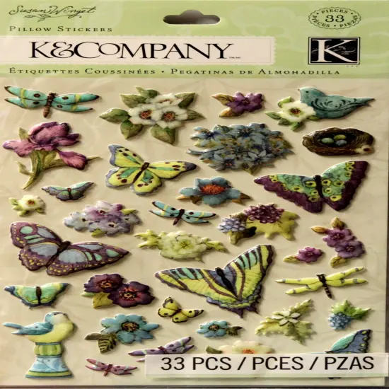 K & Company Susan Winget Botanical Icon Pillow Stickers {1}