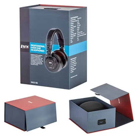 LyxPro Has-30 Closed Back over-Ear Professional Recording Headphones for Studio, DJ & More {6}